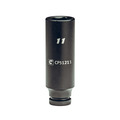 Capri Tools 1/4 in Drive 11 mm 6-Point Metric Deep Impact Socket CP51211